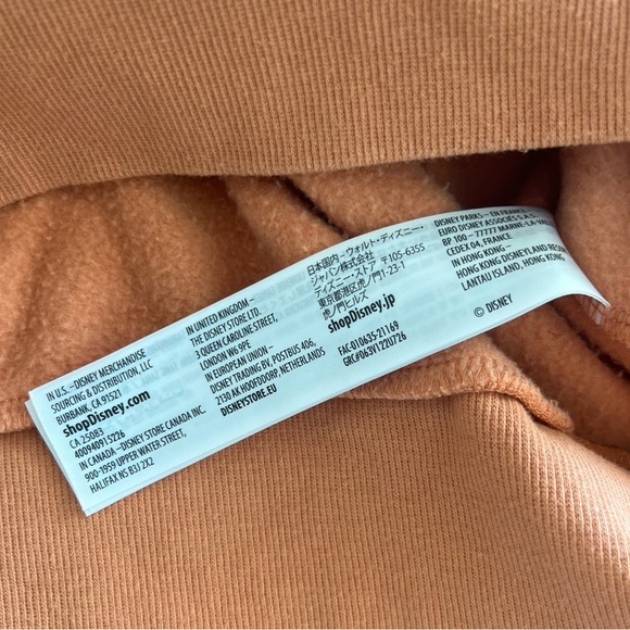 NWOT Disney Parks Stitch Wild At Heart Orange Oversized Hoodie Sweatshirt Size S - Picture 5 of 6